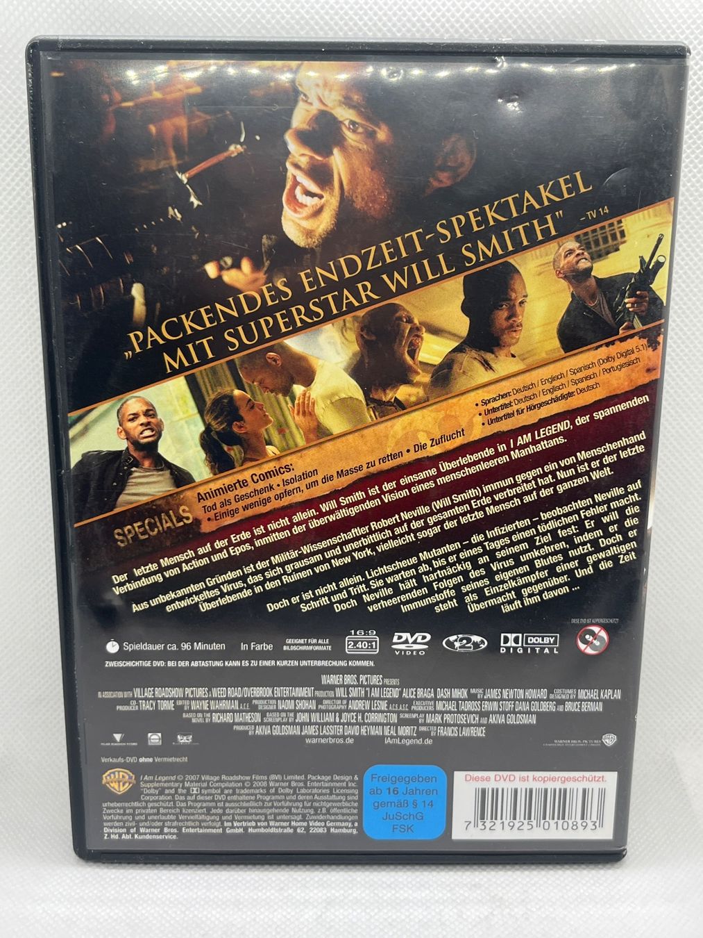 Tutti i DVDs: Will Smith - I Am Legend DVD – Usato da Hinterkappelen venduto da Kim1992 1