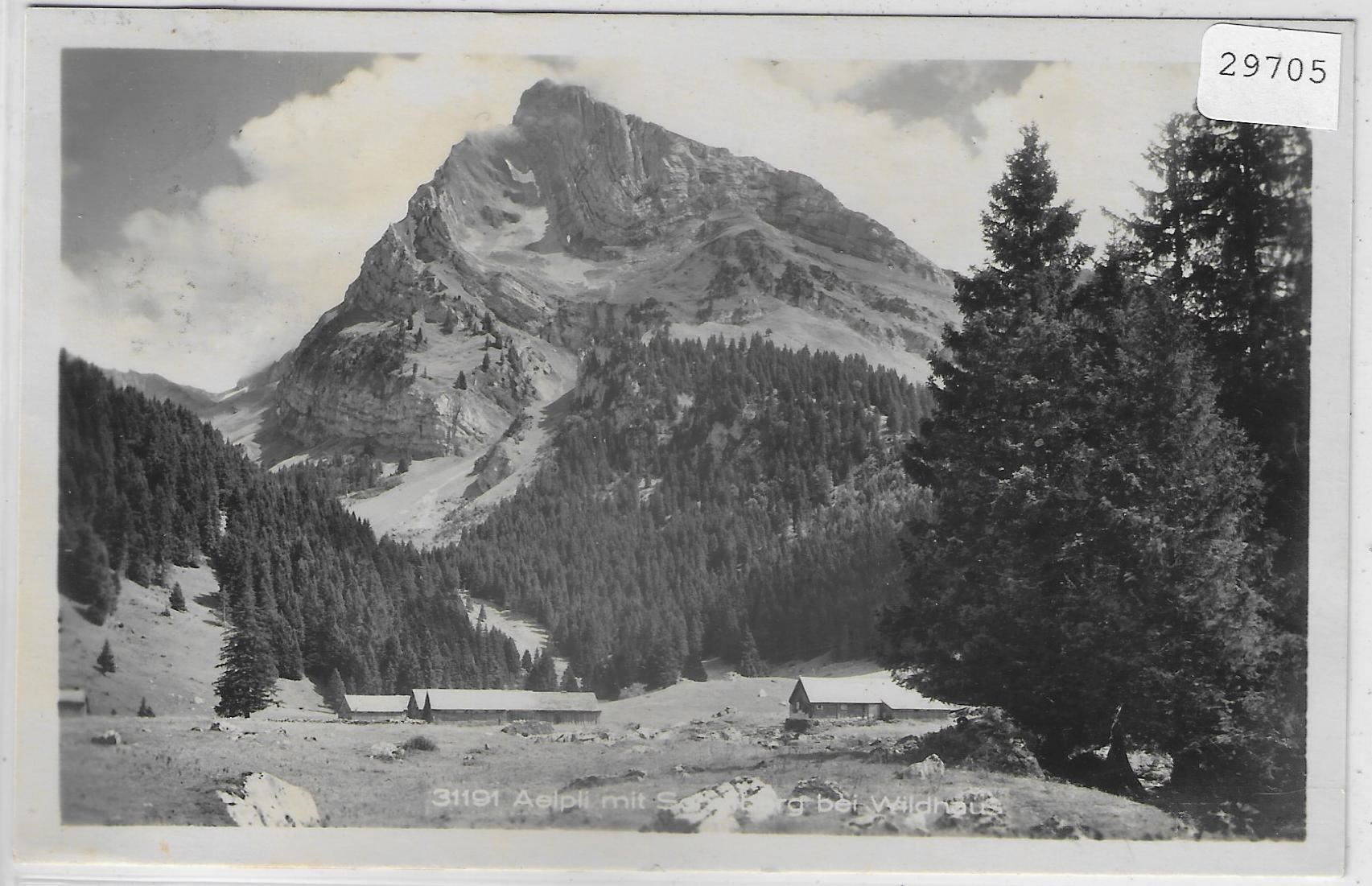 Cartoline postali: Aelpli mit Sonnberg bei Wildhaus – Usato da Ettingen venduto da Kartenplanet
