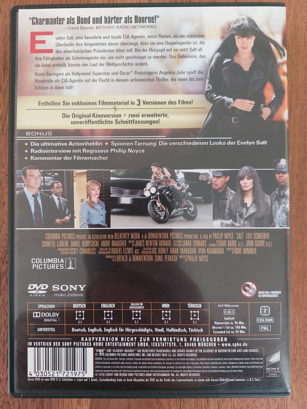 Alle DVDs: DVD - Salt – Gebraucht aus Rheinfelden von FilmAuktion 1