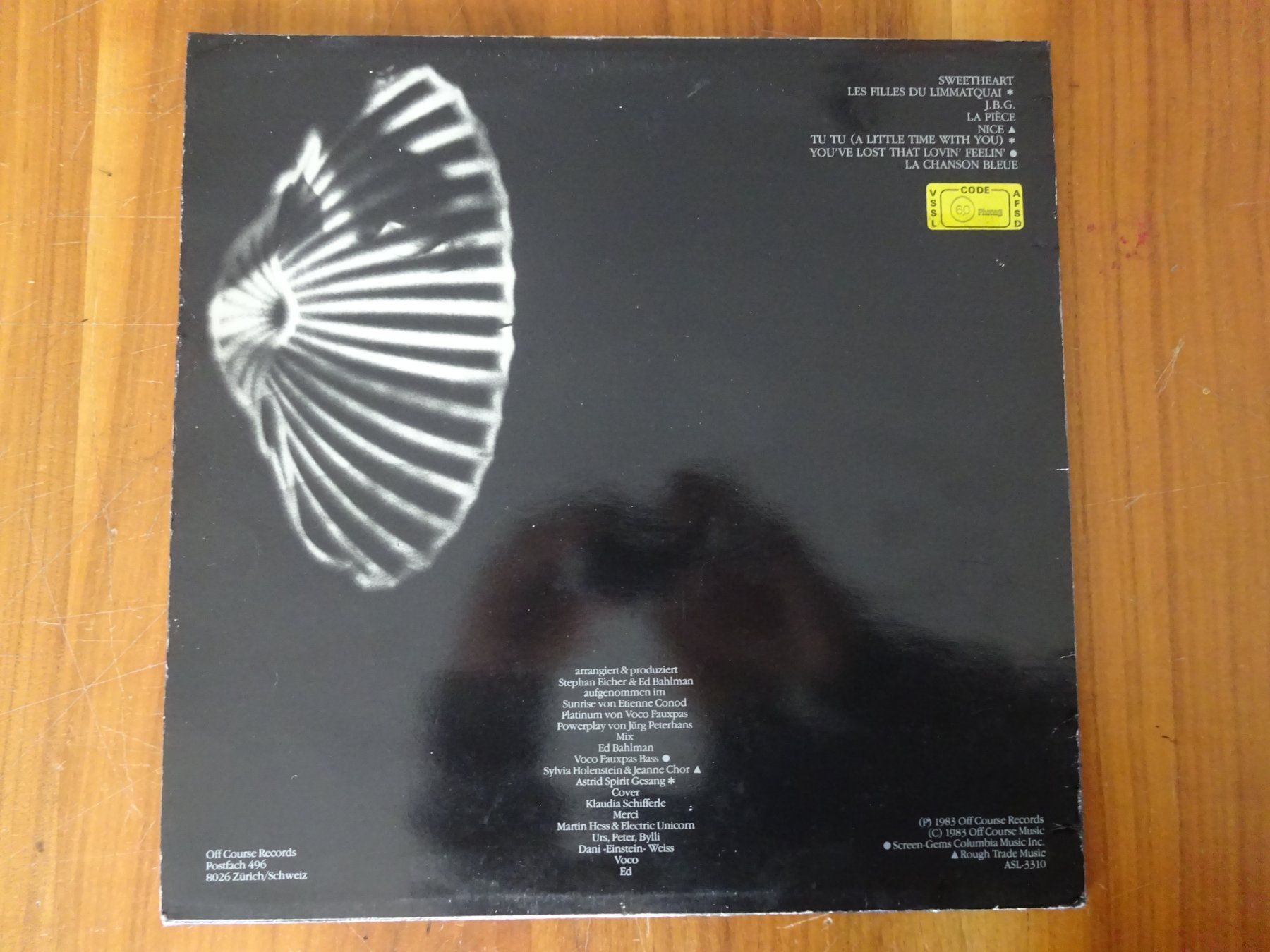 Dischi in vinile: STEPHAN EICHER ** LES CHANSONS BLEUES – Usato da Luzern venduto da xrayspex99 2