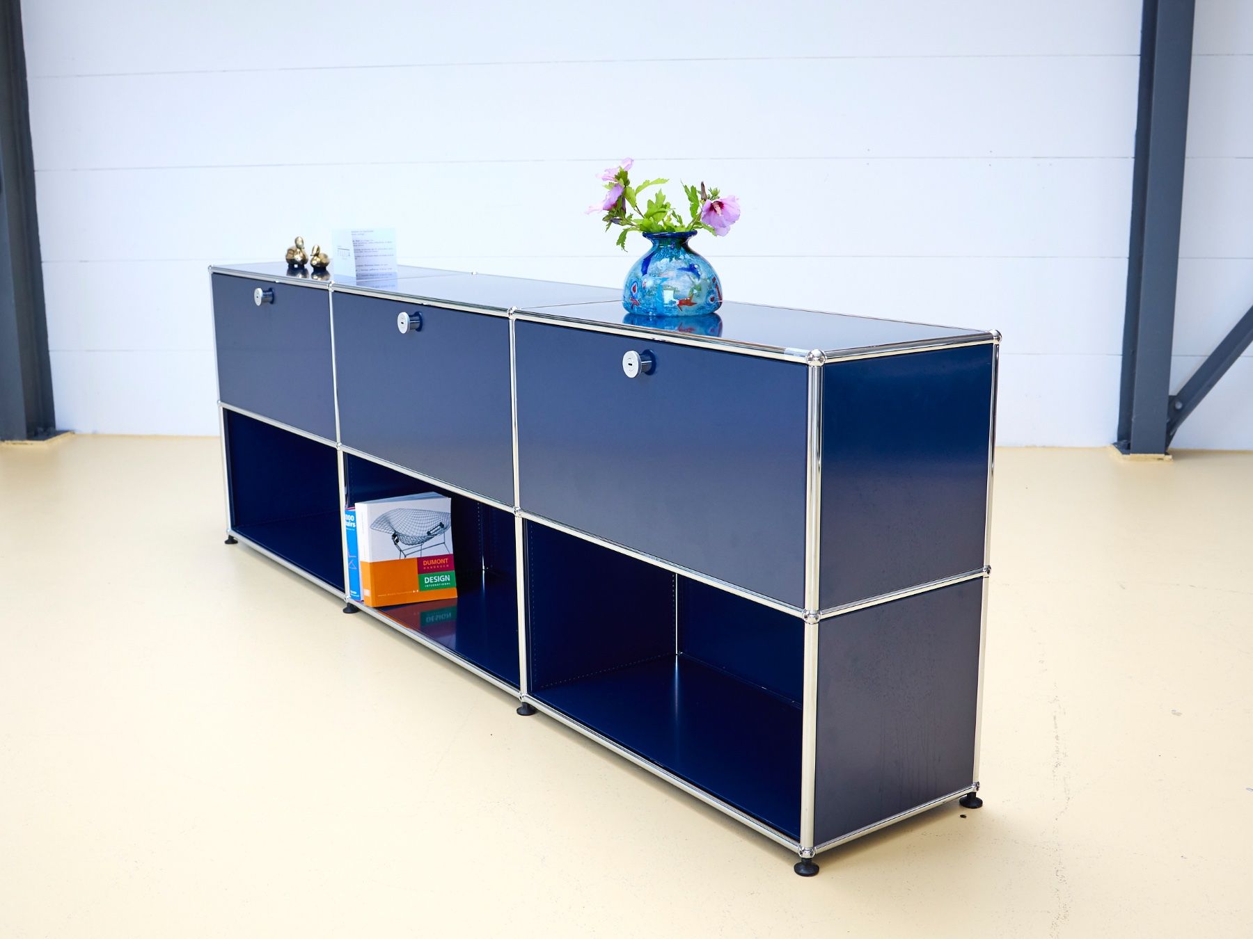 USM Scaffali: USM Sideboard Stahlblau, Umbau möglich! – Usato da Meinisberg venduto da atelier_TILIJA 4