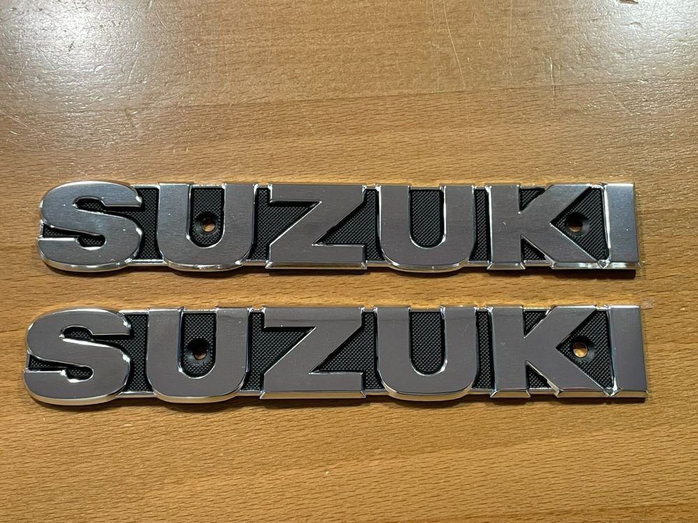Genuine Suzuki Fuel Tank Emblem For GT185, GT250, GT380, GT550, A100 - Vintage 1973-1977 Models