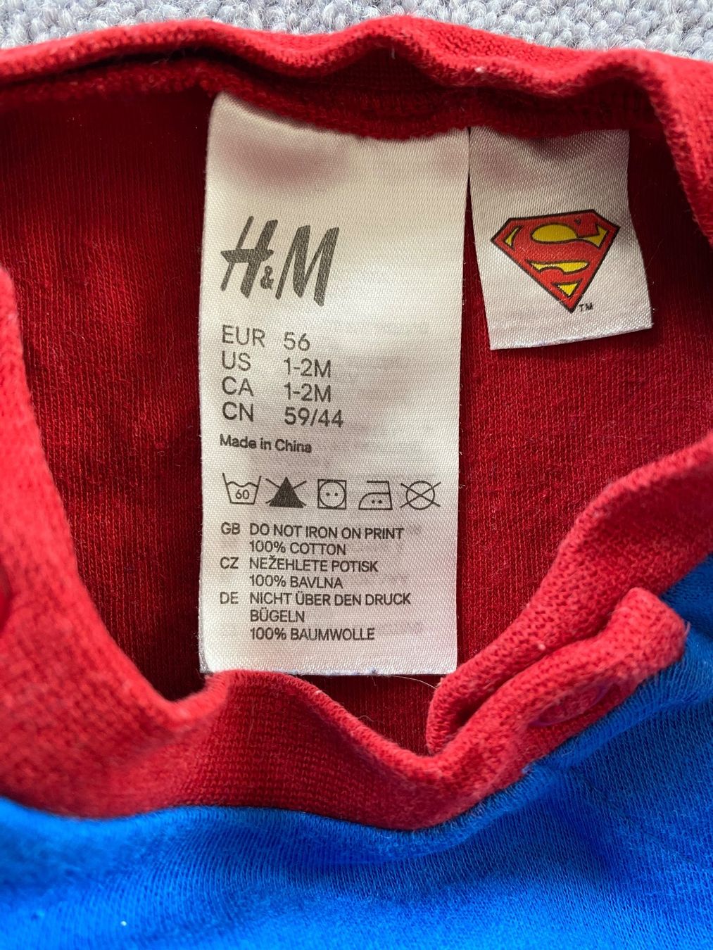 H&M Pigiama & Simili: Superman Strampler Pyjama 56 – Usato da Trachslau venduto da M_Schmid81 3