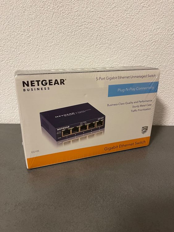 Netgear 5 Port Gigabit Ethernet Unmanaged Switch GS105 | Kaufen auf Ricardo