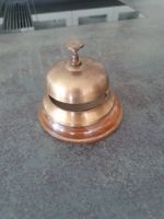Glocke Messing Holz Retro Antik Zustand gut