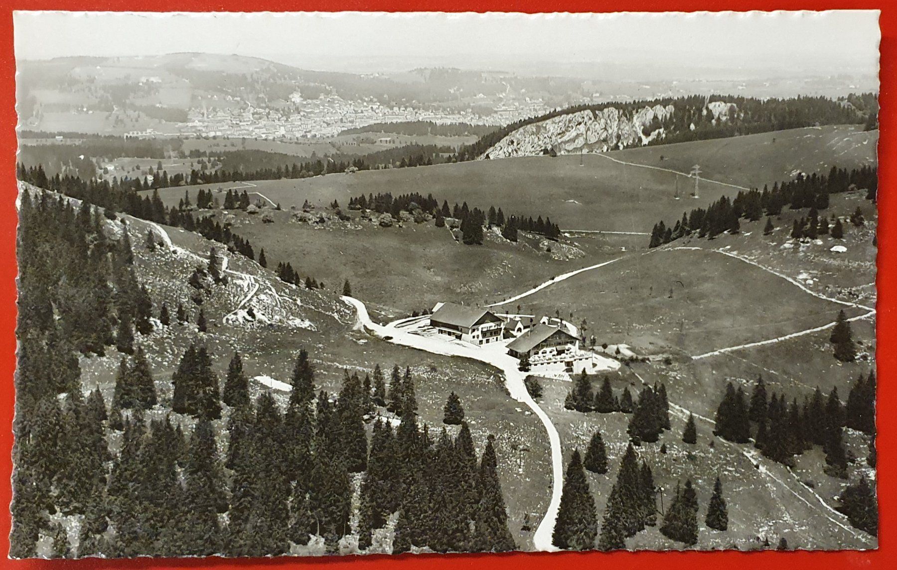 Cartoline postali: Hotel Tête de Ran 1948 - LES - LOGES – Usato da Kreuzlingen venduto da Rschweiz1