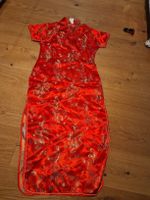 Rotes Kimono für Fasnacht. Asia-Stil, 40/42 mit Schlitz
