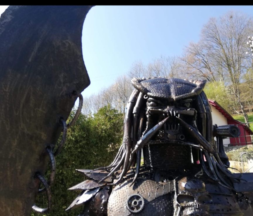 Statuette: Predator Alien Alienkopf Kunst Metal Figuren – Usato da waldenburg venduto da vr161069 4