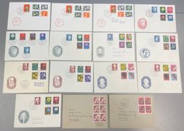schönes Lot 15 Pro Juventute Briefe ab 1956, einige doppelt