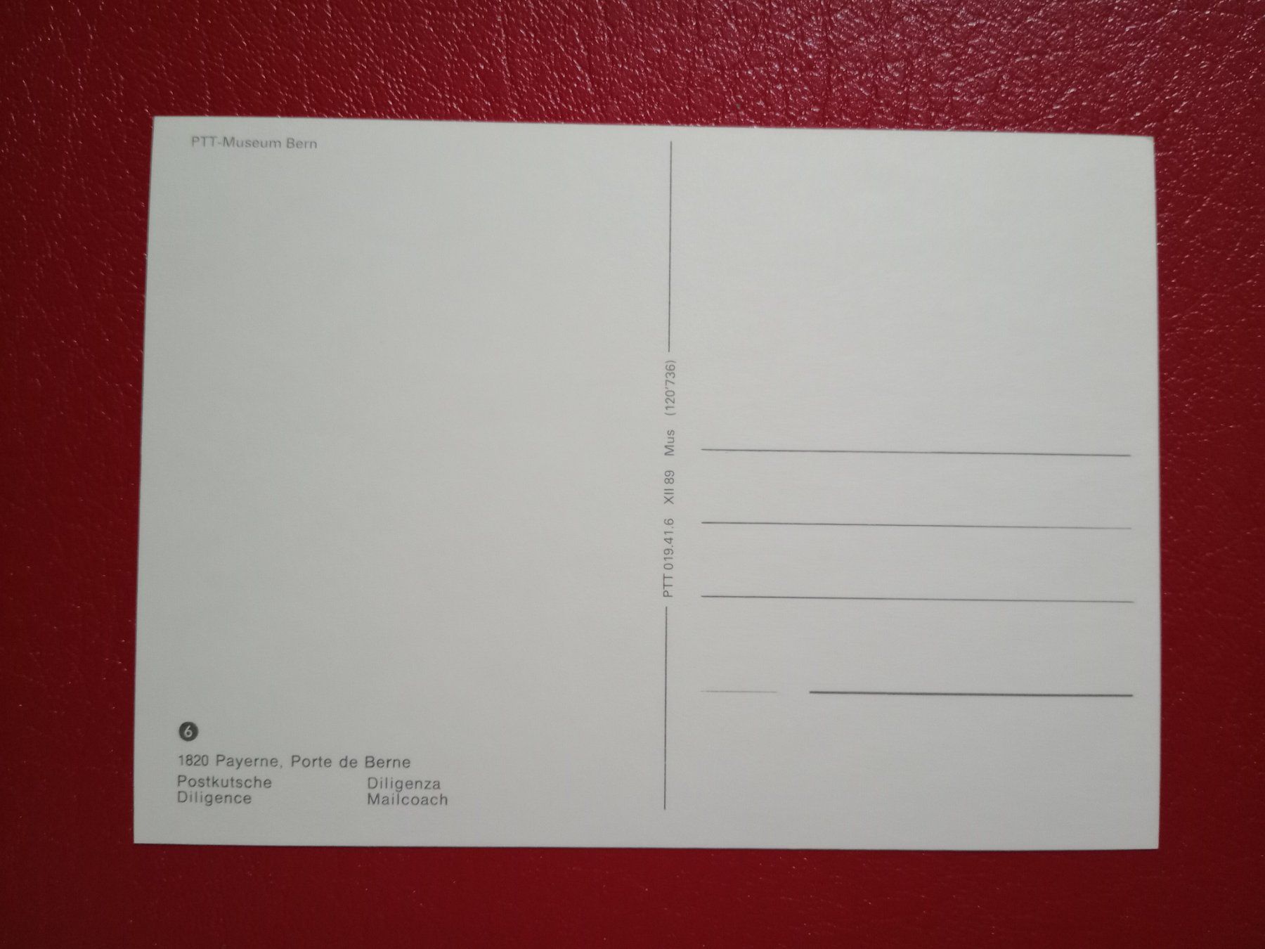 Cartes postales: AK PTT Serie Payerne Postkutsche Berner Tor – D'occasion à Küttigen par Melisch1000 1