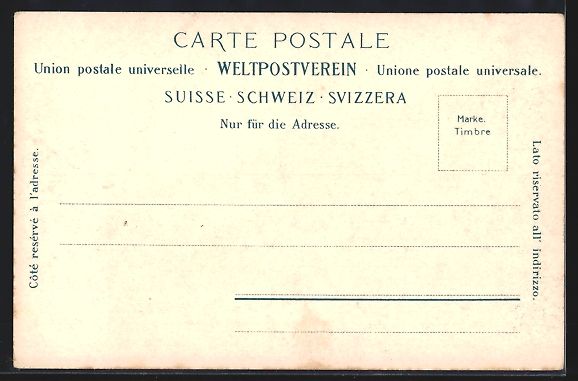 Ansichtskarten: Vicosoprano /Val Bregaglia, Ortsansicht  – Gebraucht aus Berlin von bartko-reher 1