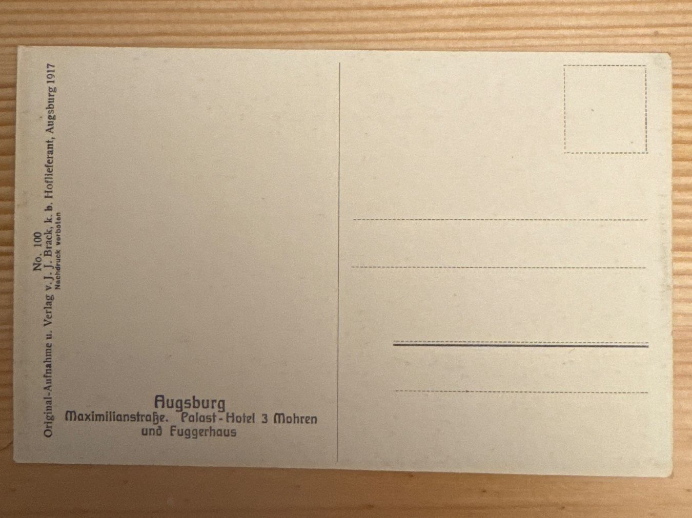 Cartoline postali: Drei antike Ansichtskarten aus Augsburg, DEUTSCHLAND – Nuovo (secondo la descrizione) da Zürich venduto da Tarafo5 3