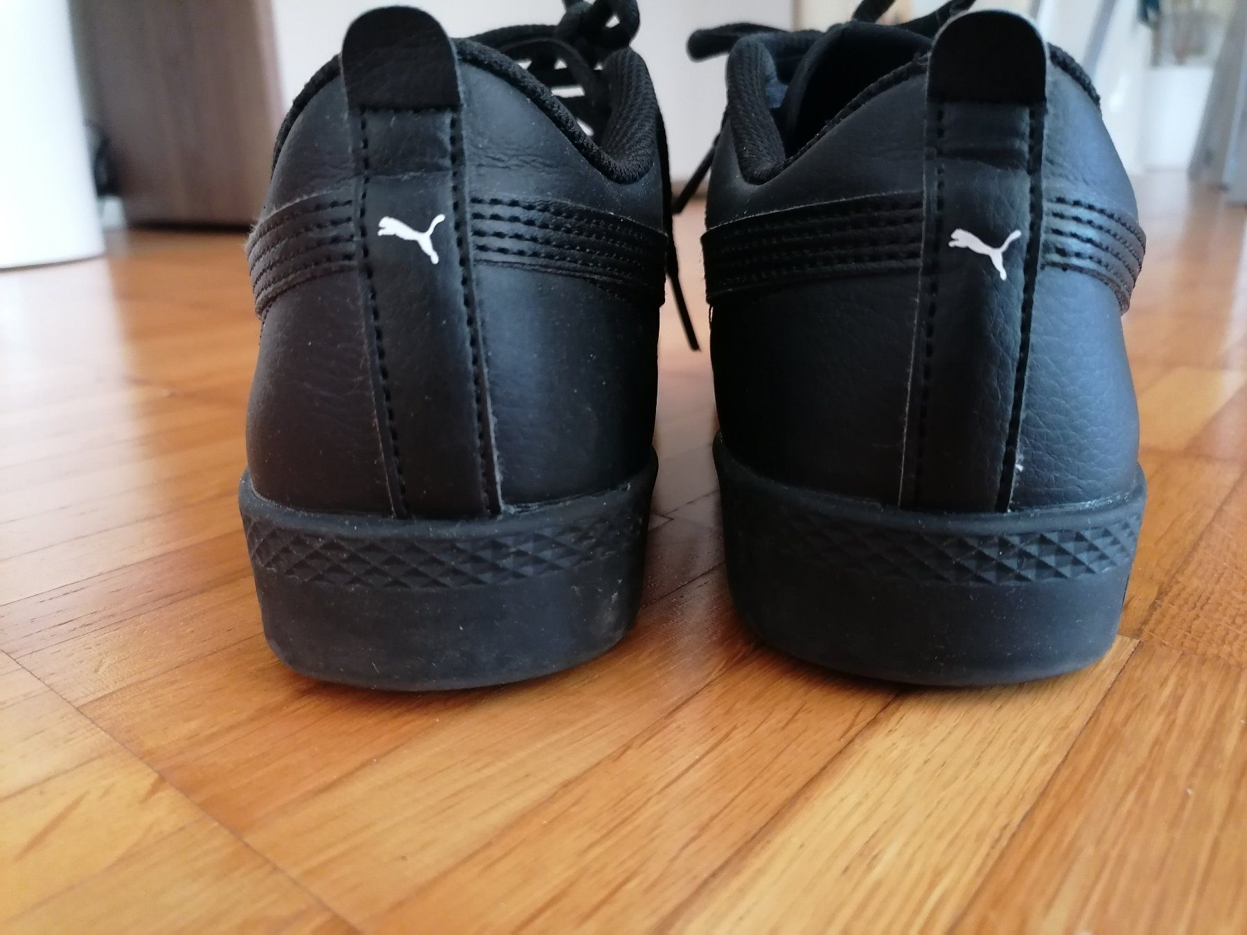 Puma Scarpe da donna: Sneakers Puma Smash Schwarz, echt Leder, Grosse 39 – Usato da Zug venduto da Annina29 3