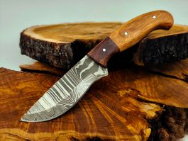Geprüft! 1A Knife Faltenstahl DAMASCUS Damast Jagd Messer