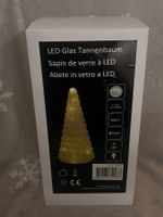 LED Glas Tannenbaum, warmweiss, 30cm, Weihnachtsdeko!