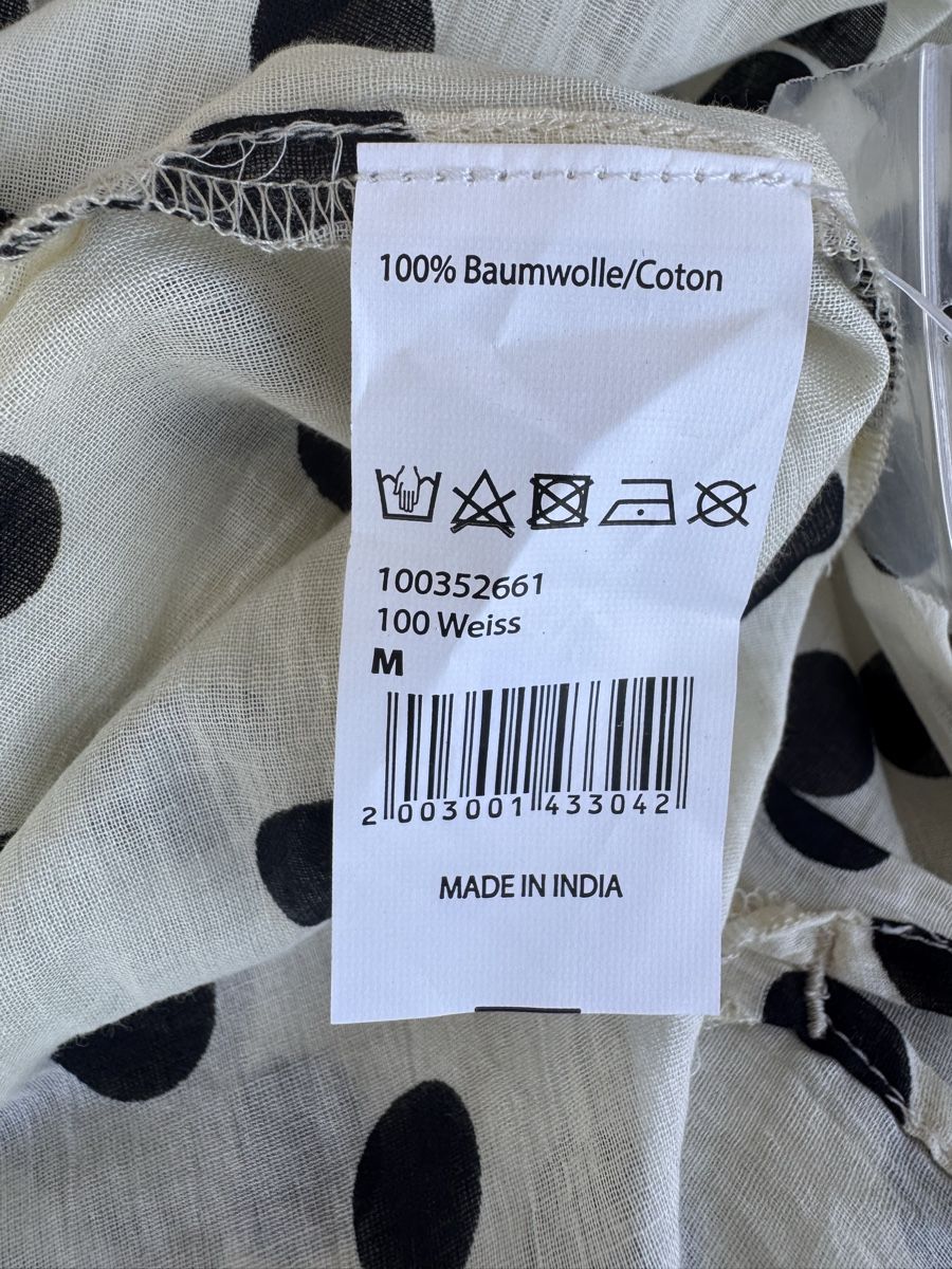 Camicette: Camicia a pois, taglia M, cotone 100% – Usato da Locarno venduto da tos_tgc9 1