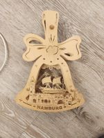 Holz Deko Glocke Hamburg Souvenir