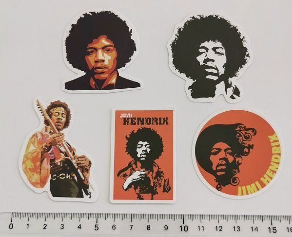 Jimi Hendrix - 5 Sticker (Neu (gemäss Beschreibung)) in Wilen b ...