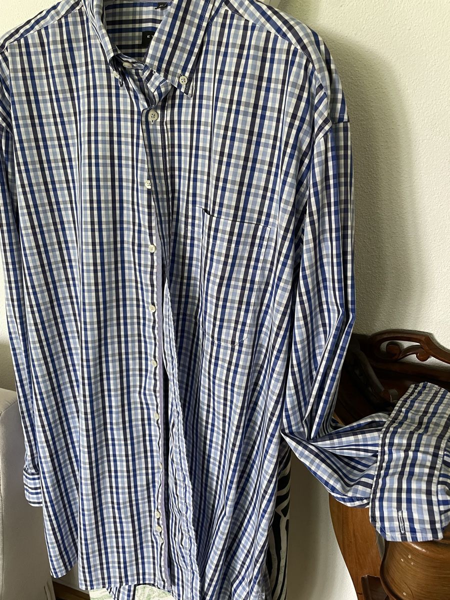 Camicie: Herren Hemd blau karriert Gr 46 – Nuovo (secondo la descrizione) da Emmenbrücke venduto da Ladyboutique 2