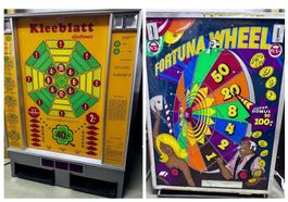 Vintage Spielautomat Kleeblatt & Fortuna Wheel, Top AB 1 CHF
