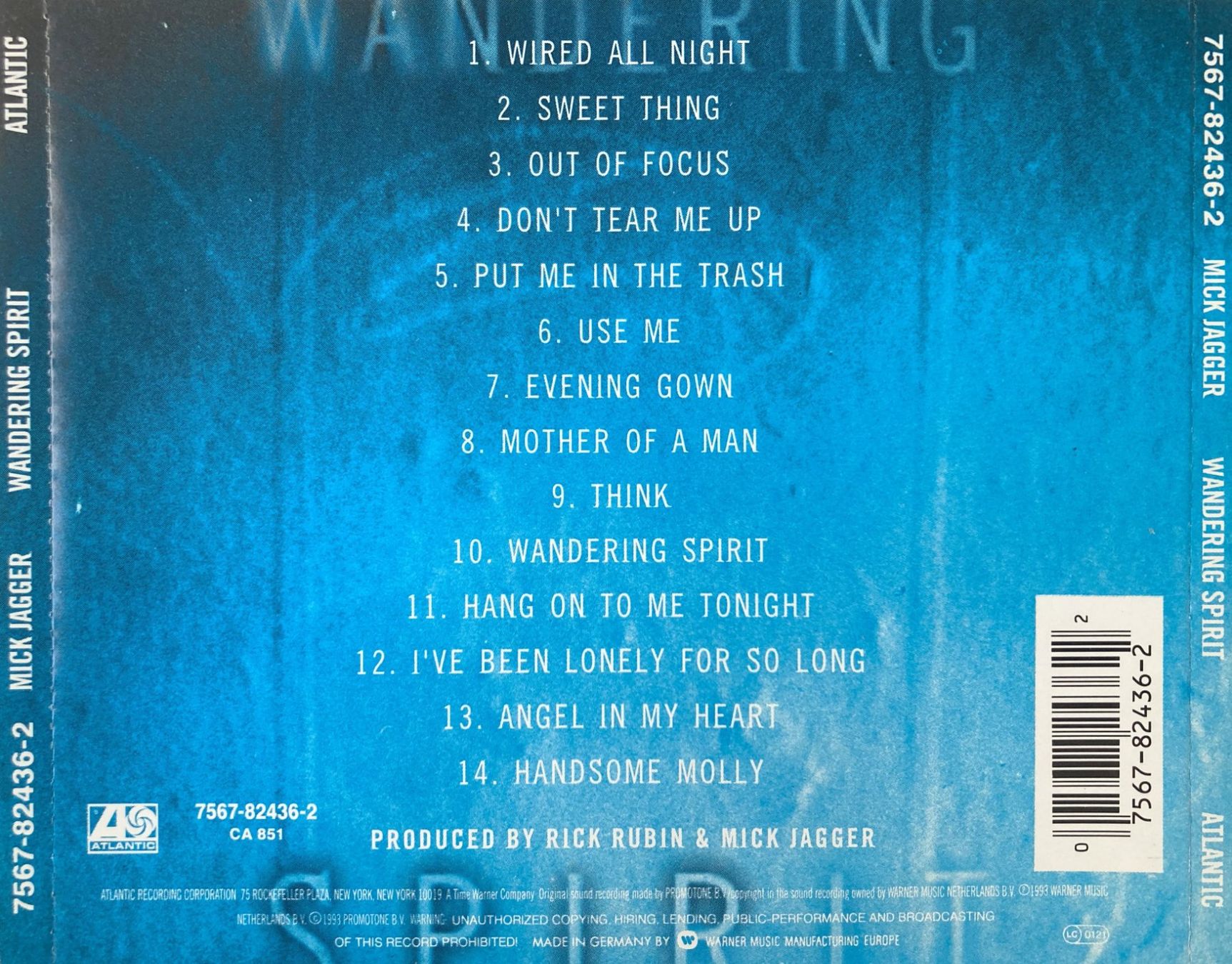 CDs: ROLLING STONES / MICK JAGGER - WANDERING SPIRIT – Gebraucht aus Bottens von hotter-than-hell 1