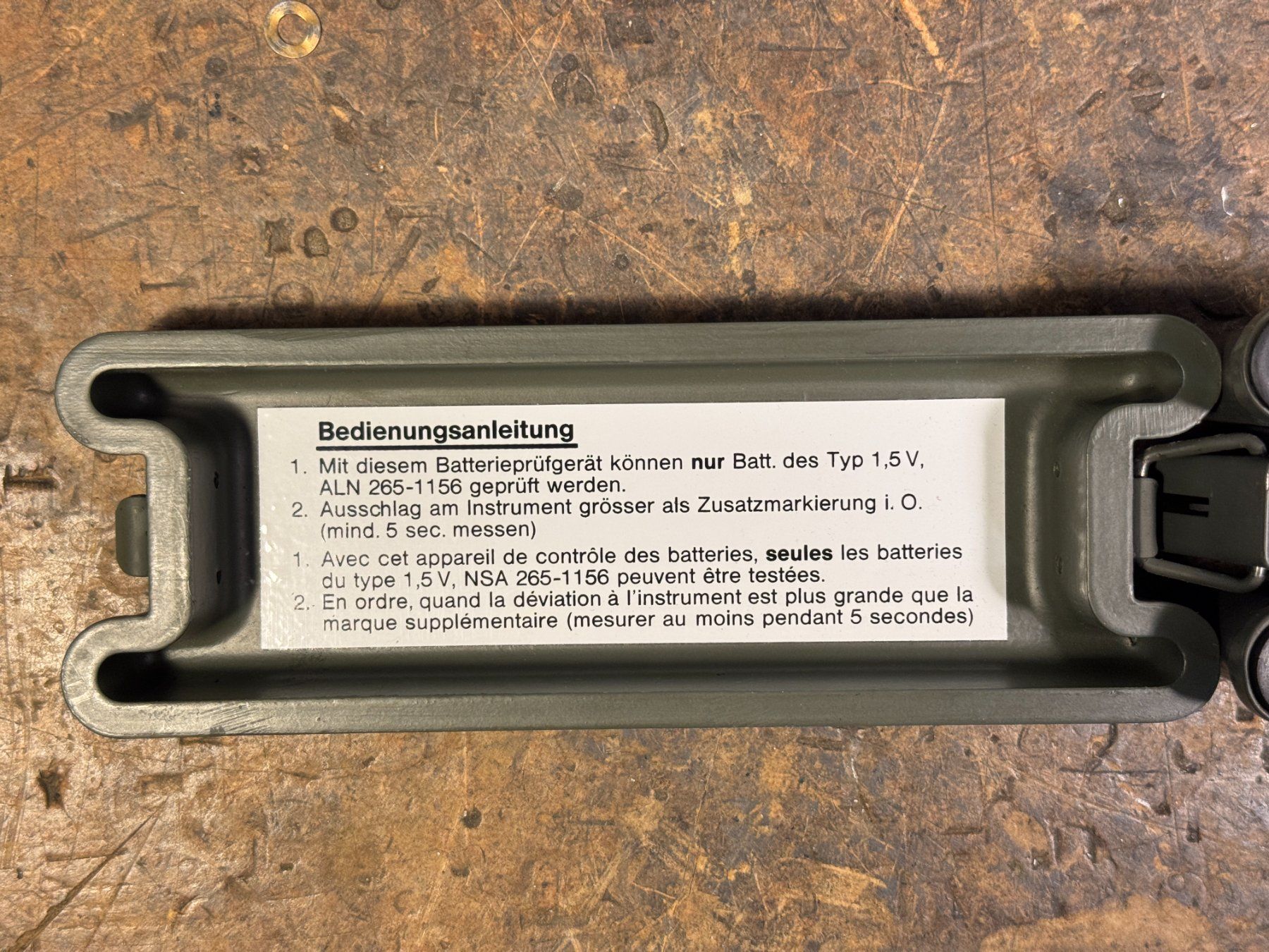 Radiocomunicazione: Funk Batterieprüfgerät – Usato da Ins venduto da Revue-1000 2