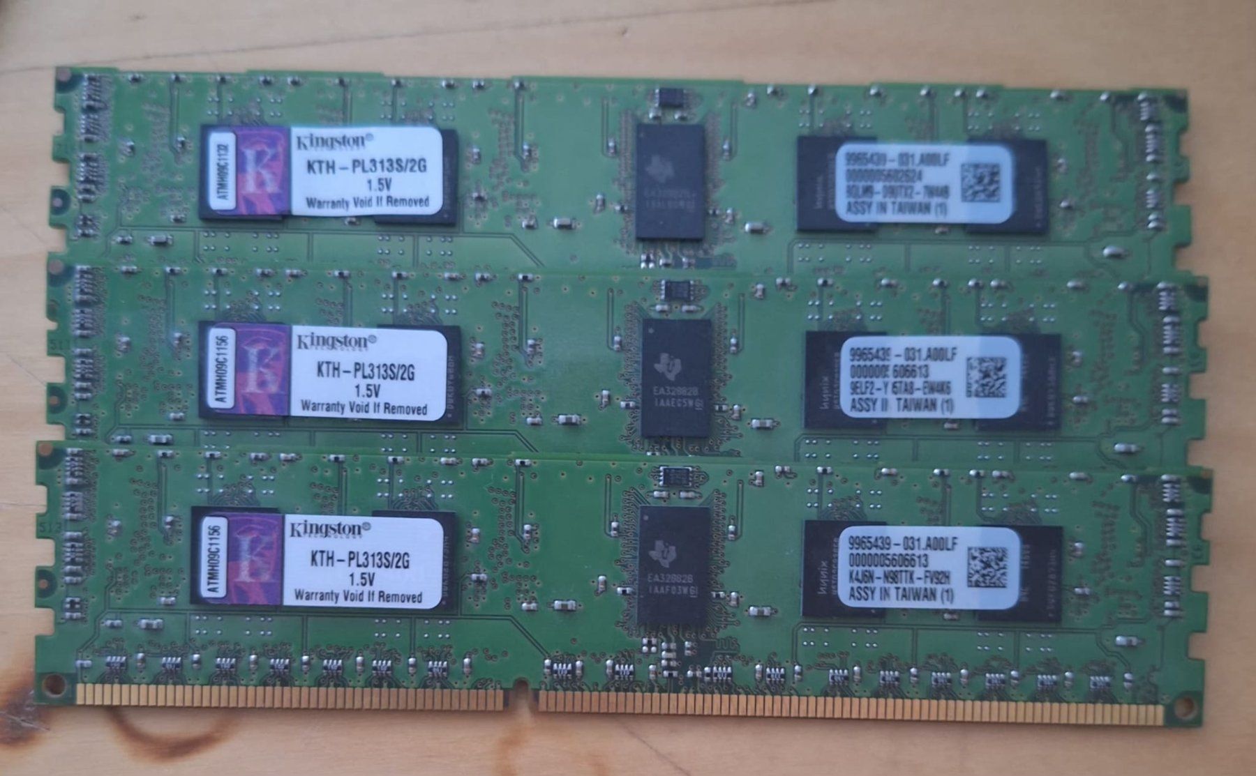 Kingston Memoria / RAM: Kingston KTH-PL313S/2G (x3) – Usato da Thalwil venduto da dan_k8fh