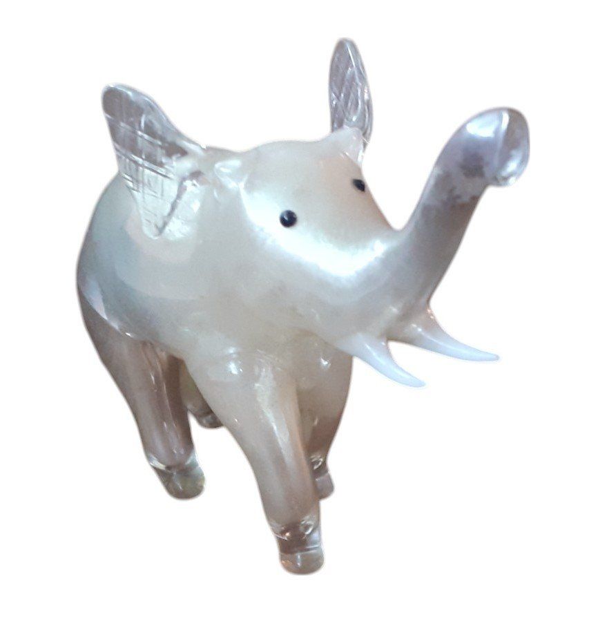 Statuette: Figur Glas Elefant Lauscha – Usato da Mörschwil venduto da antiksalon 4