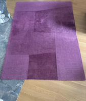 Tapis en pure laine Woolmark violet 170 × 200 cm - Excellent