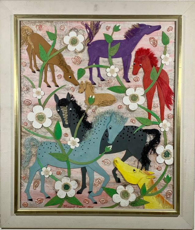 Margrit ROELLI (1909-?) grosses Collage | Kaufen auf Ricardo