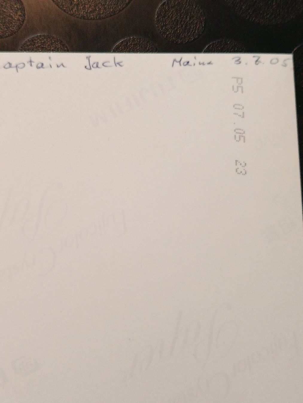 Autographes: Captain Jack - handsigniertes Foto – D'occasion à Menziken par Artographs 1