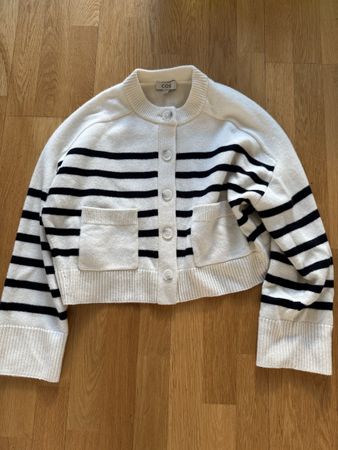 COS WOOL STRIPED CARDIGAN