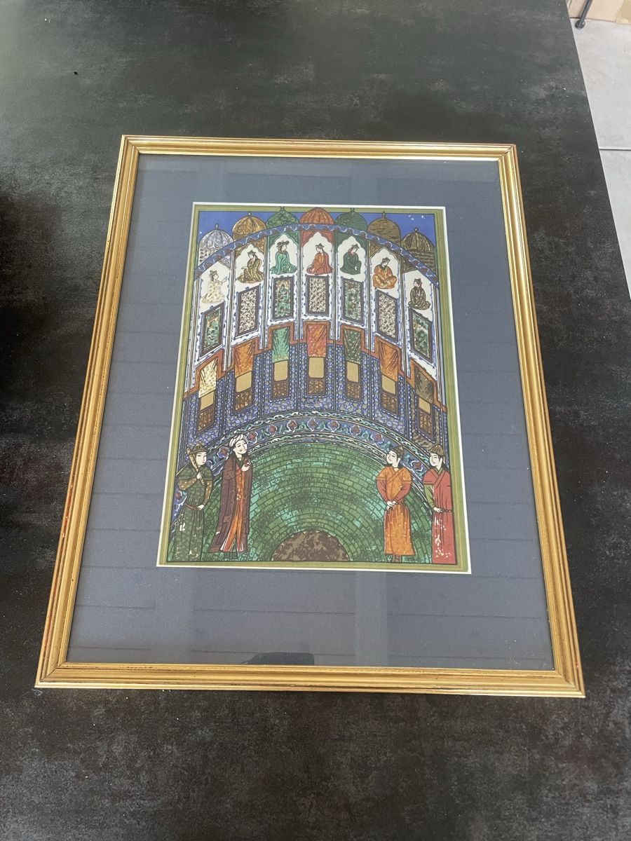 Dipinti: Tableau Ancien Tissu Persan – Usato da Vallamand venduto da Bricbracbroc82