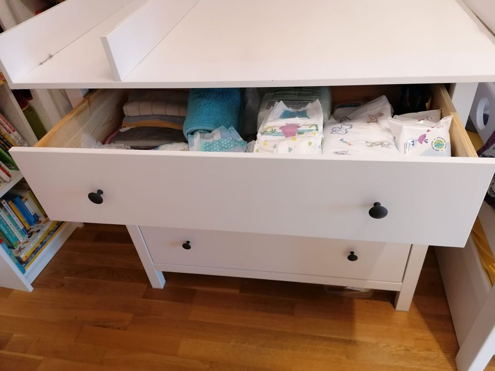IKEA HEMNES Kommode mit 3 Schubladen & Wickelaufsatz Kaufen auf Ricardo