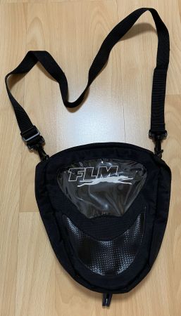 FLM Tankrucksack schwarz mit Sichtfenster gebraucht