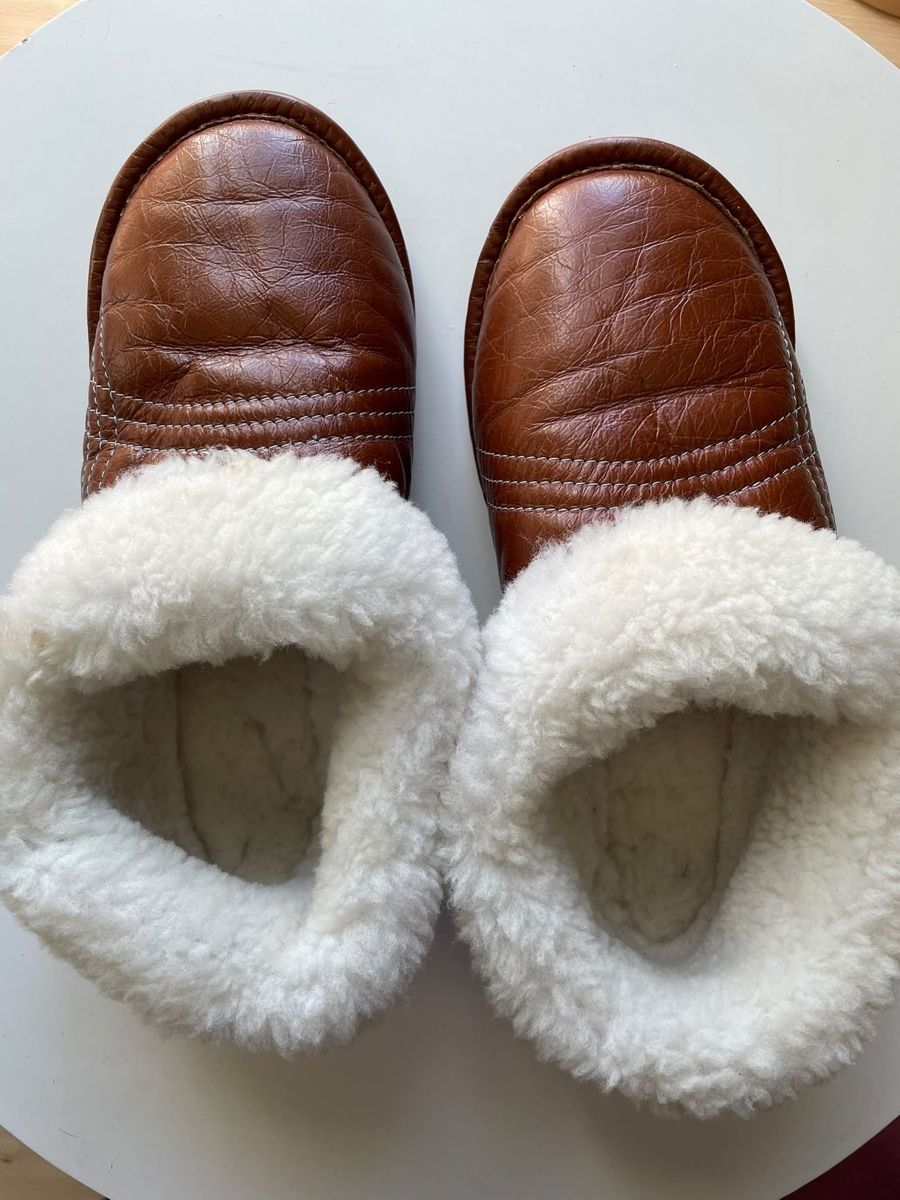 Scarpe da uomo: Chaussons fourrés Bilodeau cuir marron – Nuovo (secondo la descrizione) da Vuippens venduto da ale_6gkb 2