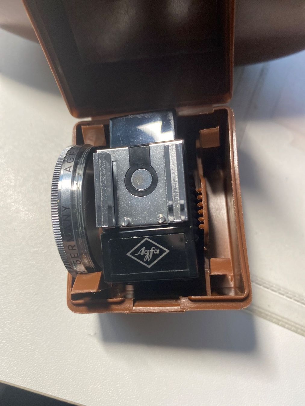 Agfa Kamera: Agfa Optima 500 S ab 1963 in brauner Ledertasche + plus – Gebraucht aus Abtwil SG von steph61 7
