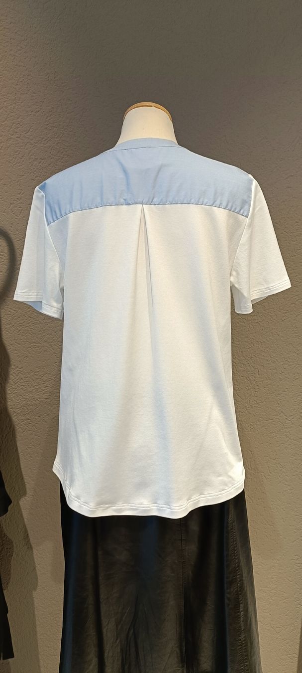 Navyboot Blusen: Navyboot Sommerbluse Gr. 38 Hellblau/Weiss – Gebraucht aus Zollikofen von Proseco 2