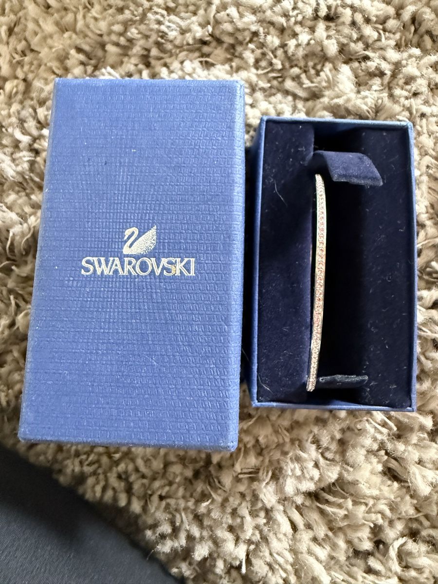 Swarovski Armbänder & -reifen: Swarovski gold-and-pink bangle – Neu (gemäss Beschreibung) aus Hirzel von DeborahO