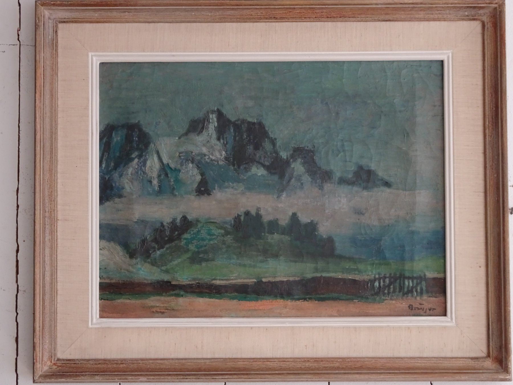 Dipinti: Ölbild Arnold Brügger selten Original Gemälde – Usato da Goldswil b. Interlaken venduto da troedlermarkt-goldsw 1
