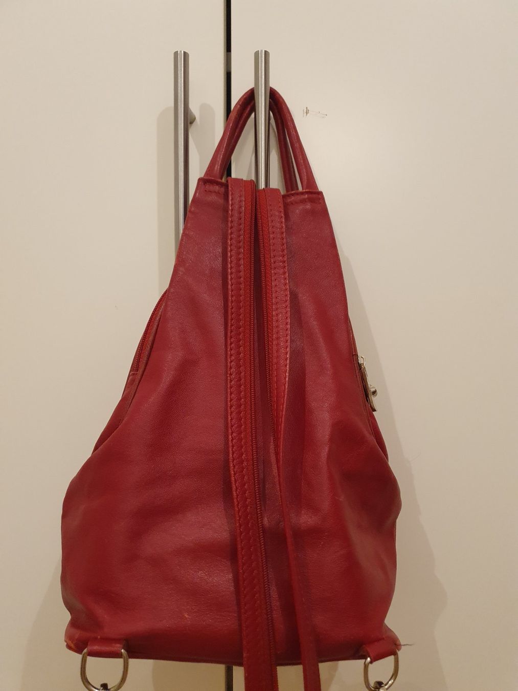 Zaini: Leder Rucksack rot – Usato da Heinrichswil venduto da sabi2809 6