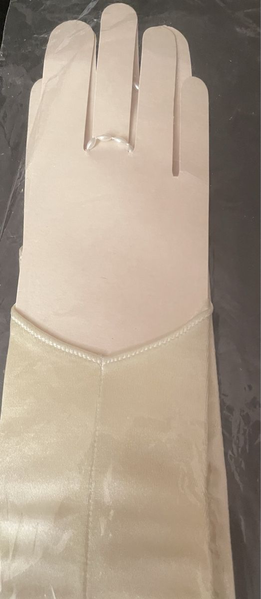 Guanti & manicotti: Hochzeit HANDSCHUHE Ecrue – Nuovo e nell'imballaggio originale da St. Gallen venduto da Martunia 4