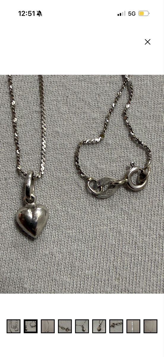 Catenine: Kette mit herz Anhänger Gold 750 – Usato da Oberhof venduto da RealStone 5