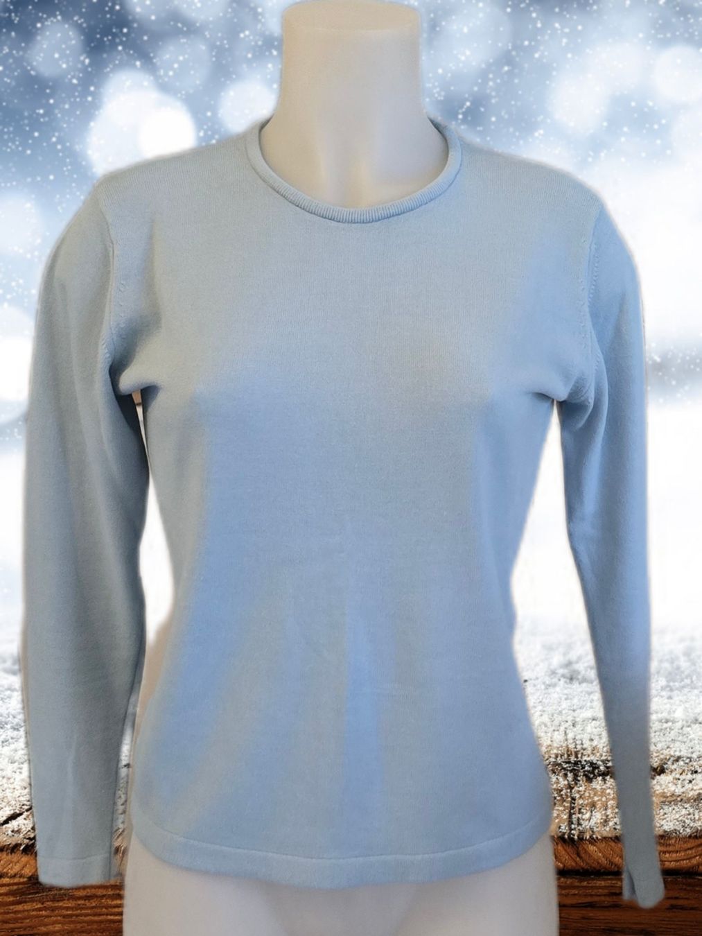 Pulls & Sweat-shirts: Leichter Winter Pullover, hellblau. – D'occasion à Aarburg par Hystoria 2
