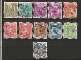 CH201y - Paysages 1936 papier lisse obl. (avec 205y)