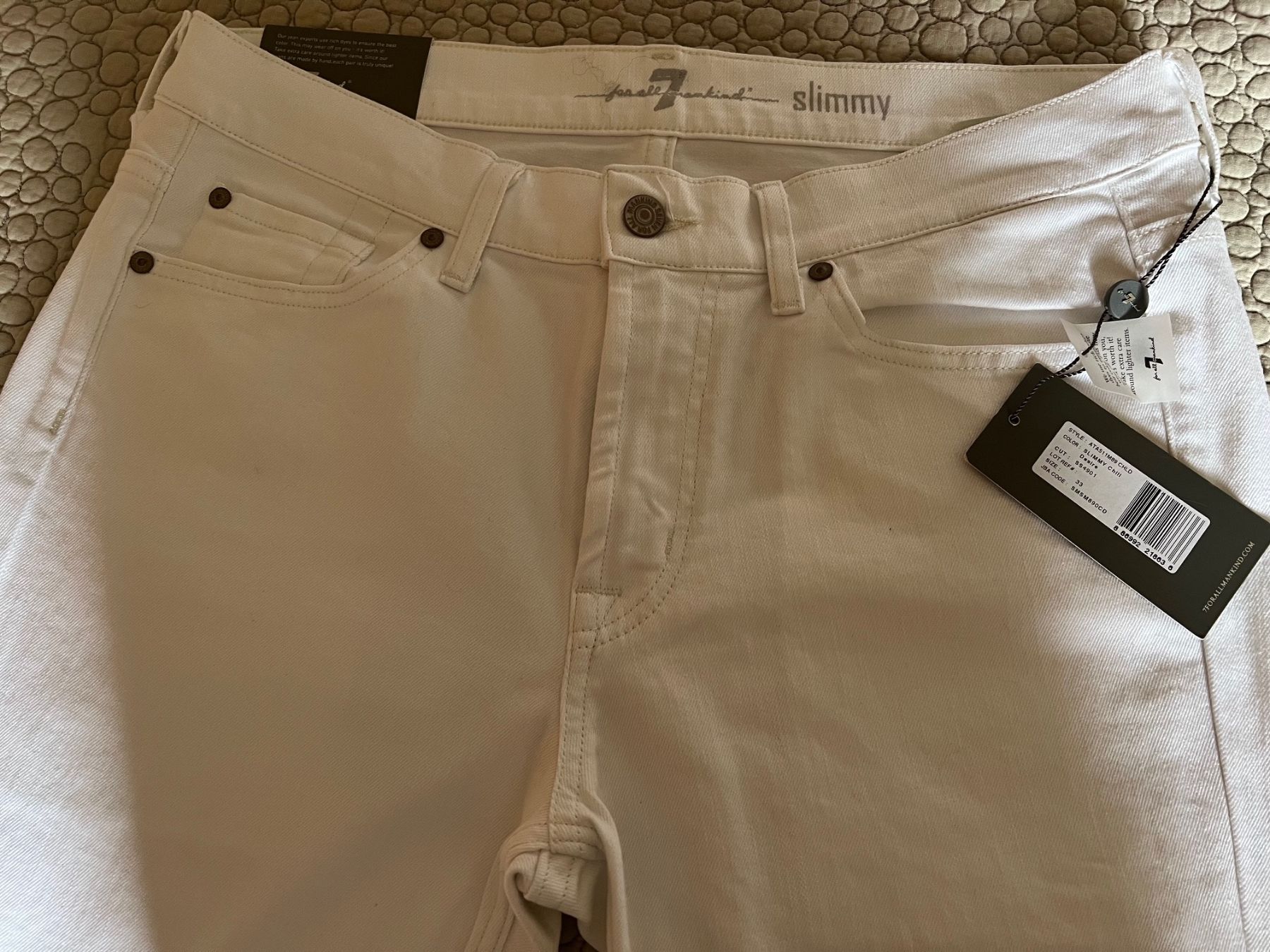 Jeans: 7 for all mankind Jeans weiss  - Neu – Nuovo e nell'imballaggio originale da Mönchaltorf venduto da lubusc 1