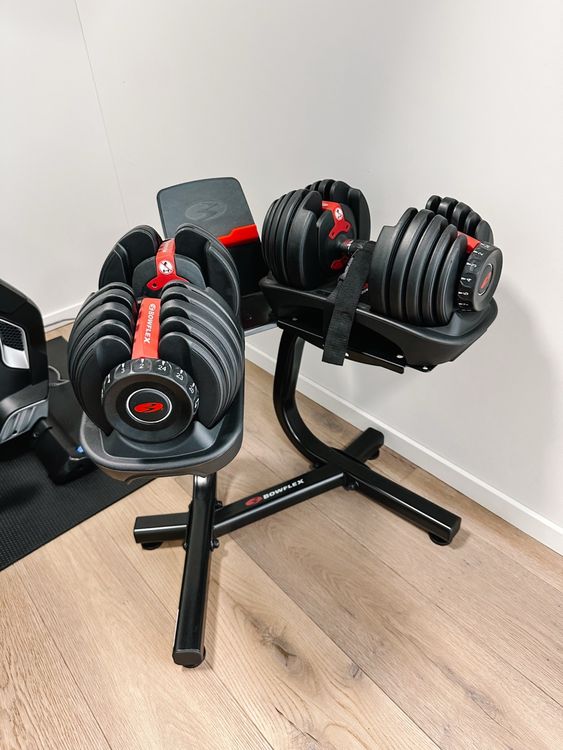 Bowflex SelectTech 552i Adjustable Dumbbells & Stand Set (Gebraucht) in ...