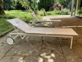 2 Designer Sonnenliegen Richard Schultz - B&B Italia, Knoll