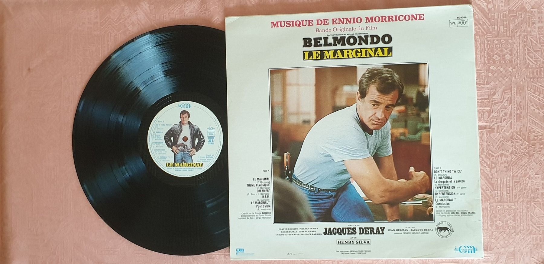 Schallplatten: le marginal B.O. Ennio Morricone vinyle LP – Gebraucht aus Damphreux von oldlamp 1