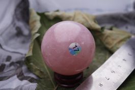 Rosenquarz     no17  Top   50mm  Kugel  Edel –Lot Adlun-